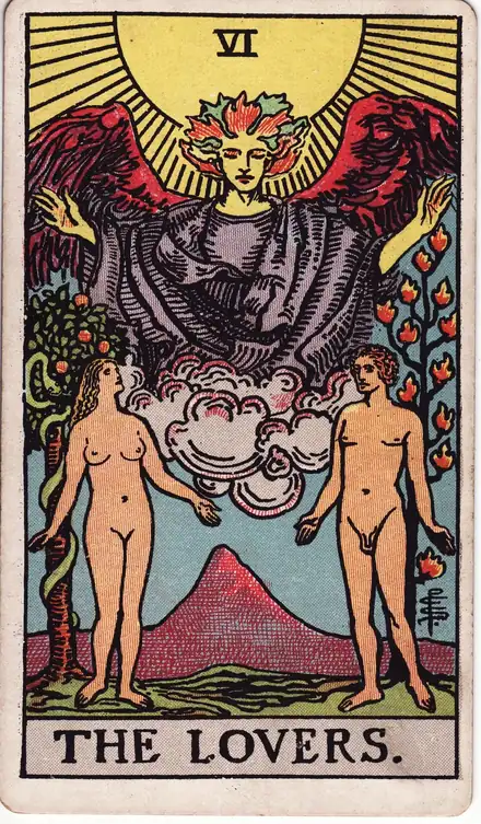 Aşıklar tarot kartı