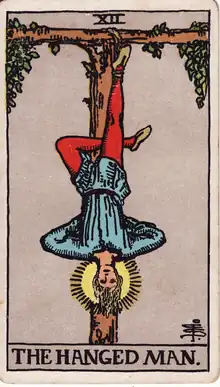 Asılan Adam tarot kartı