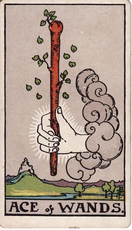 Değnek Ası tarot kartı