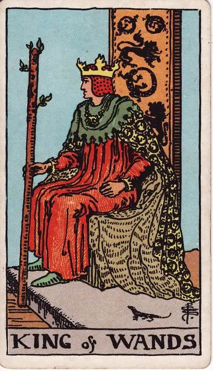 Değnek Kralı tarot kartı