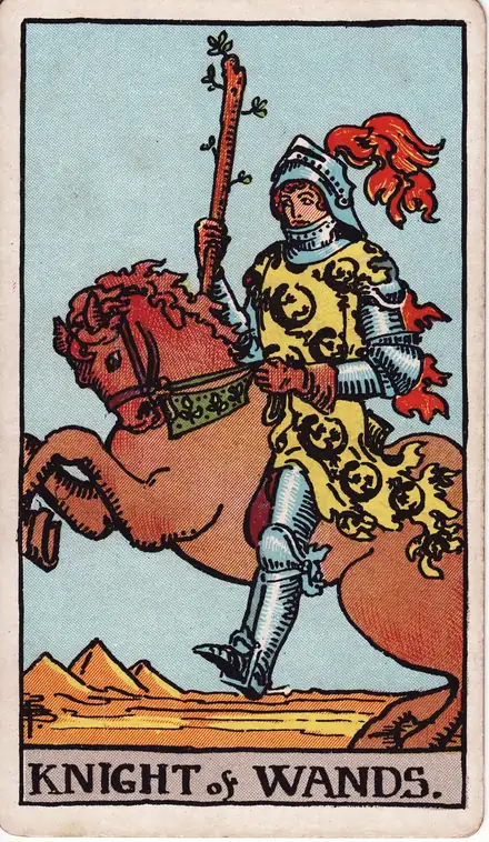 Değnek Şövalyesi tarot kartı