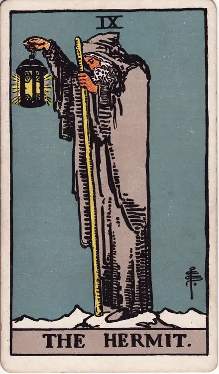 Ermiş tarot kartı