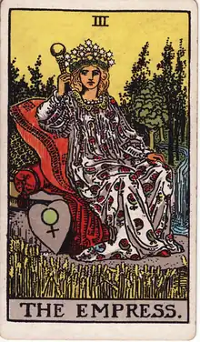 İmparatoriçe tarot kartı