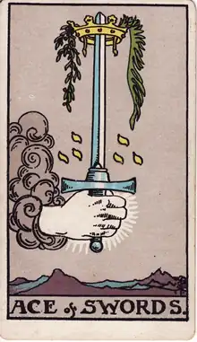 Kılıç Ası tarot kartı