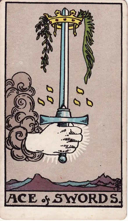 Kılıç Ası tarot kartı