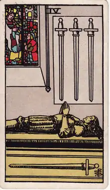 Kılıç Dörtlüsü tarot kartı