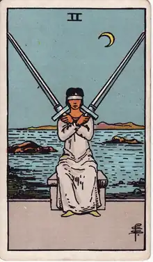 Kılıç İkilisi tarot kartı