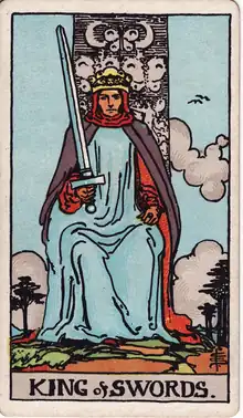 Kılıç Kralı tarot kartı