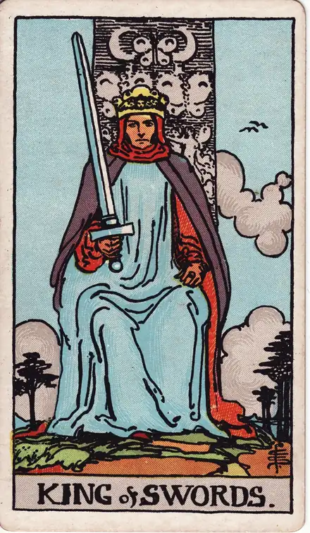 Kılıç Kralı tarot kartı
