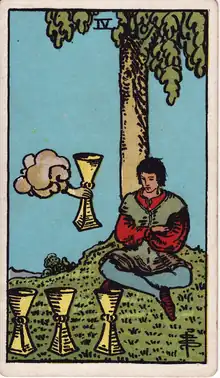 Kupa Dörtlüsü tarot kartı