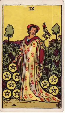 Tılsım Dokuzlusu tarot kartı