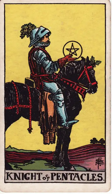 Tılsım Şövalyesi tarot kartı